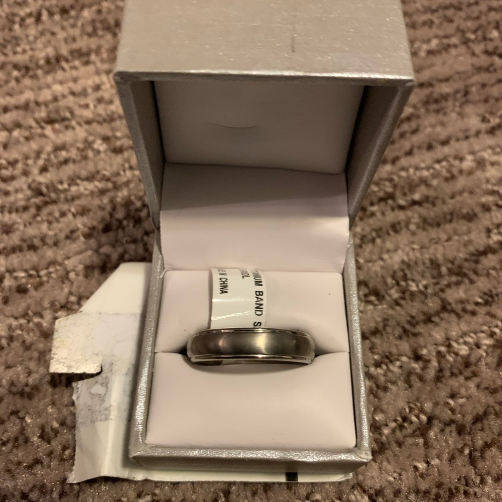 Men’s Titanium Wedding Band, size 12